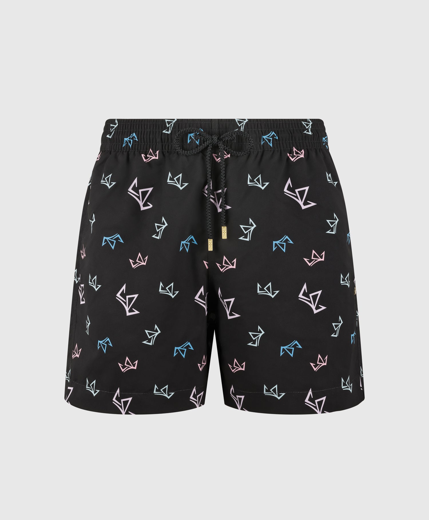 End Style Crown Print Jet Coastal Swim Short