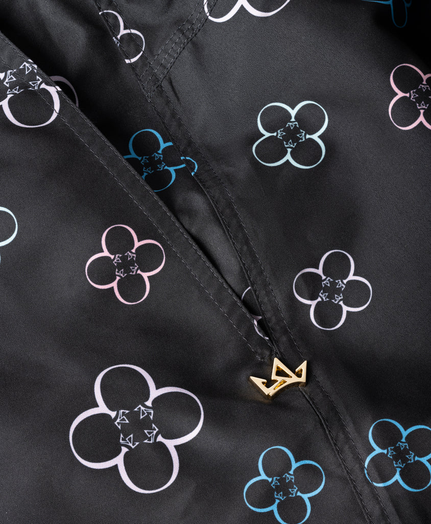 Prince Noir Luxe Fiore Print Swim Short