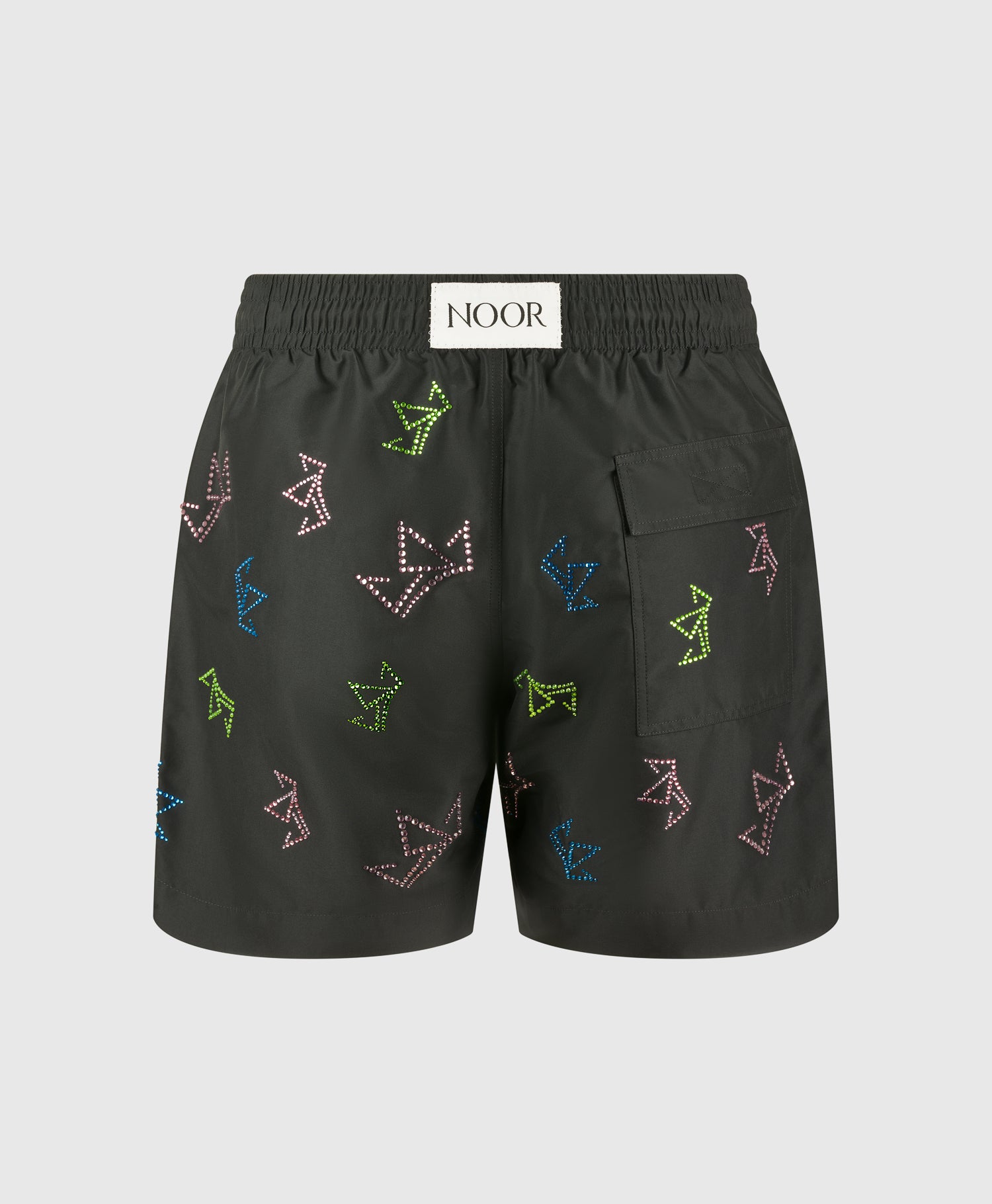 End Style Crown Jet Swim Short with Crystals  - Limited Edition hover image