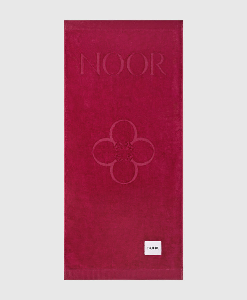 Eli Noor Velour Jacquard Beach Towel
