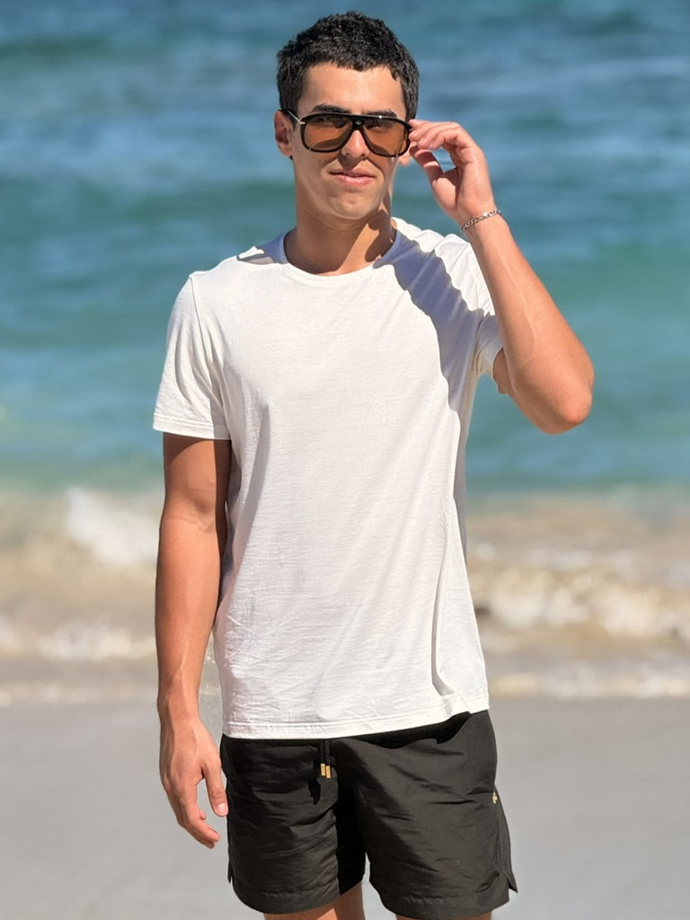 Silk-Cotton Essential T-Shirt